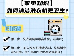 如何正确清洗消毒杀菌洗衣机（有效保障洗衣机卫生）