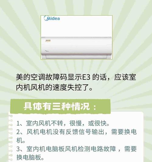 解决空调出现E3故障的方法（E3故障原因及解决方案）  第2张