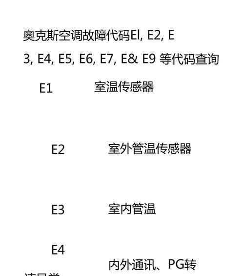 奥克斯空调显示5e故障代码是什么原因？如何解决？  第3张