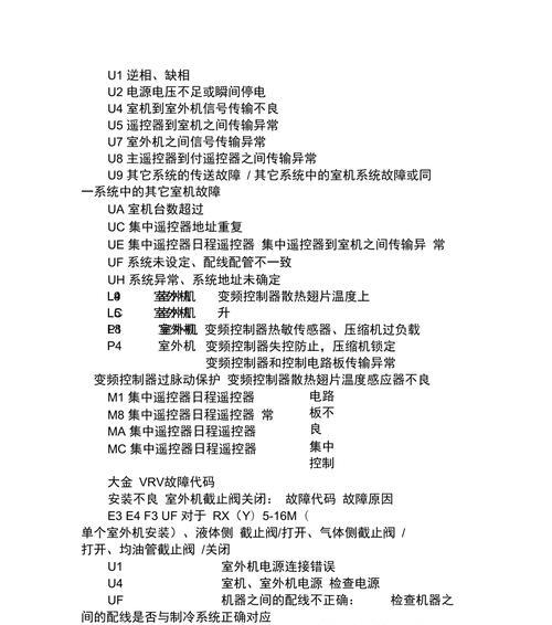 亚欧中央空调代码是什么？如何解决代码错误问题？  第2张